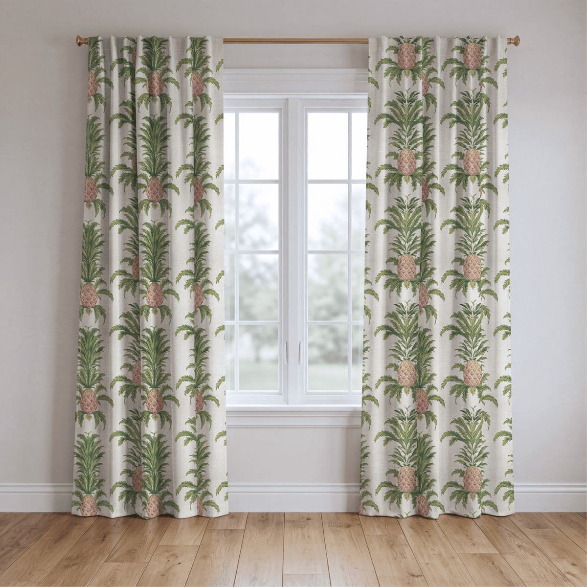 Pineapple Parade - Curtain Panel - The Drapery