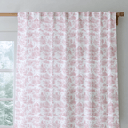 Pink French Country - Curtain Panel - The Drapery