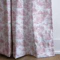 Pink French Country - Curtain Panel - The Drapery