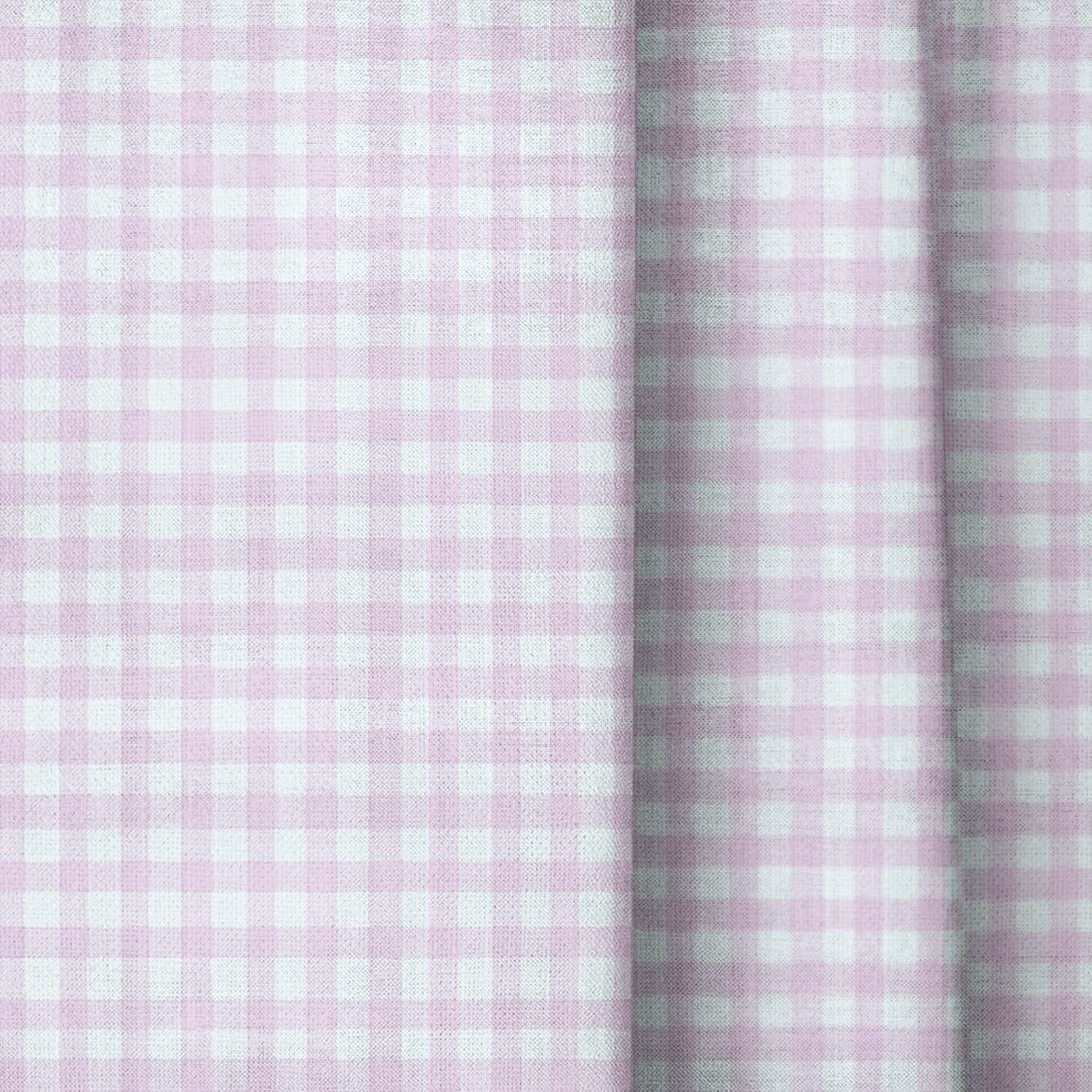 Pink Gingham - Curtain Panel - The Drapery