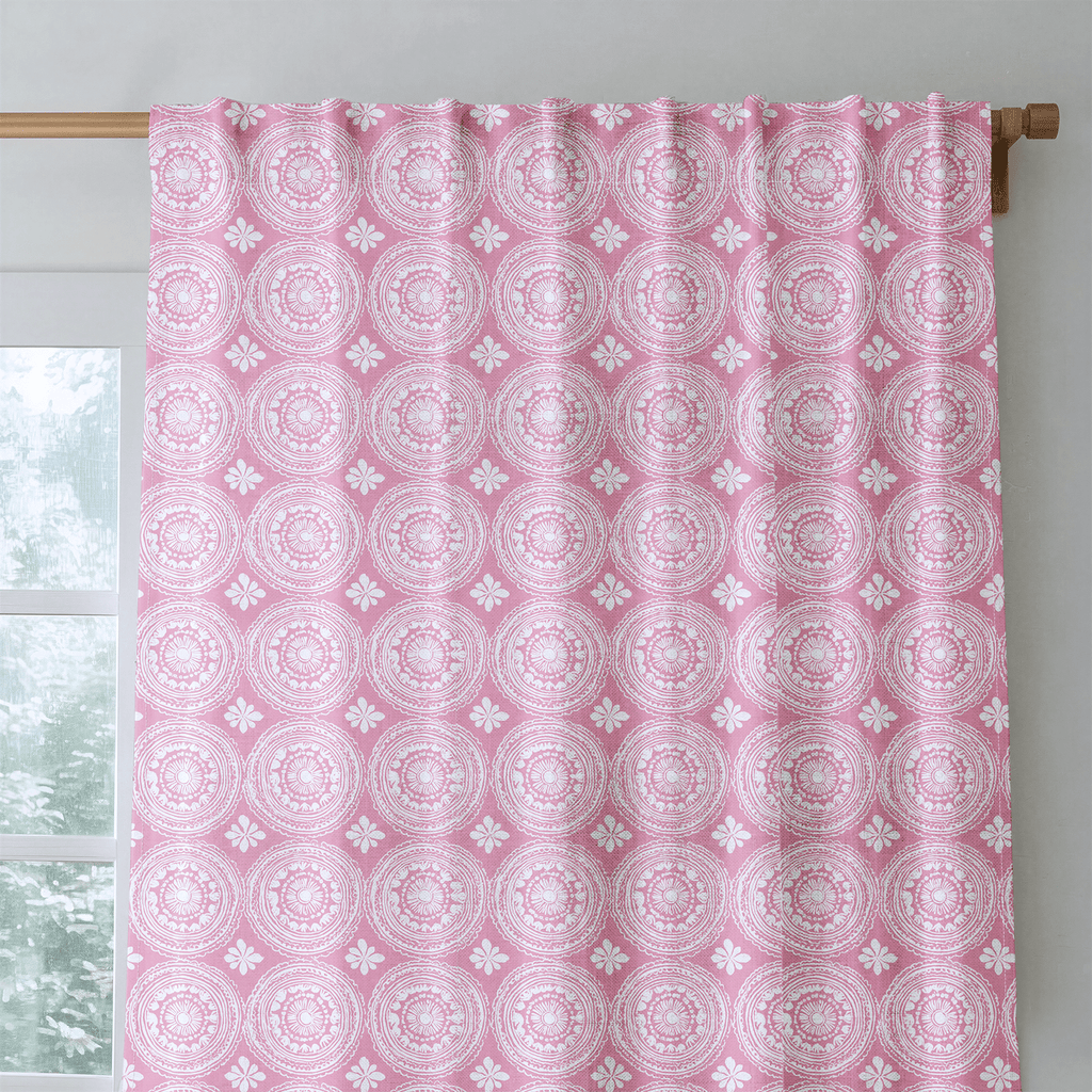Pink Parasol - Curtain Panel - The Drapery