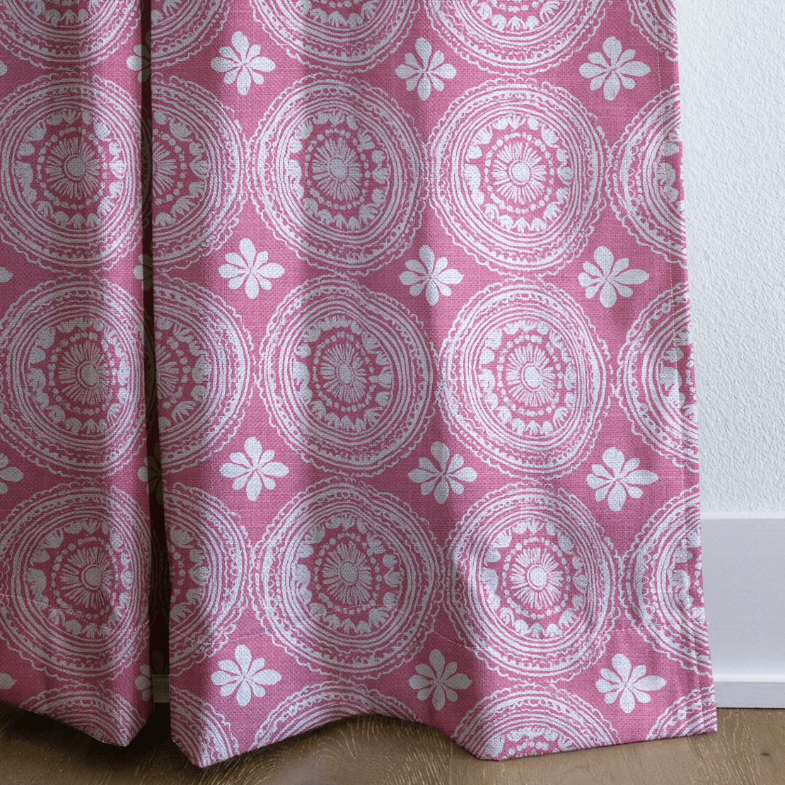 Pink Parasol - Curtain Panel - The Drapery