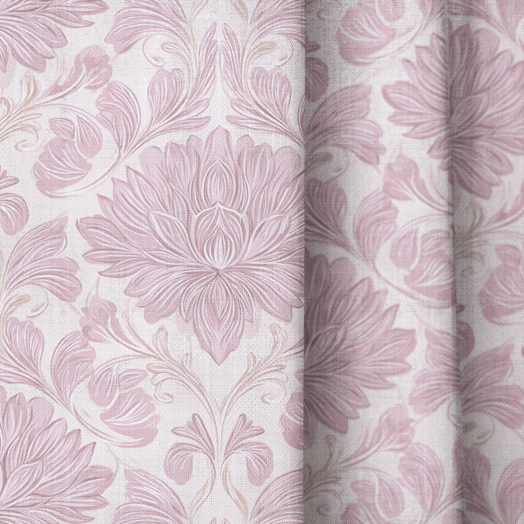 Pink Peony - Curtain Panel - The Drapery