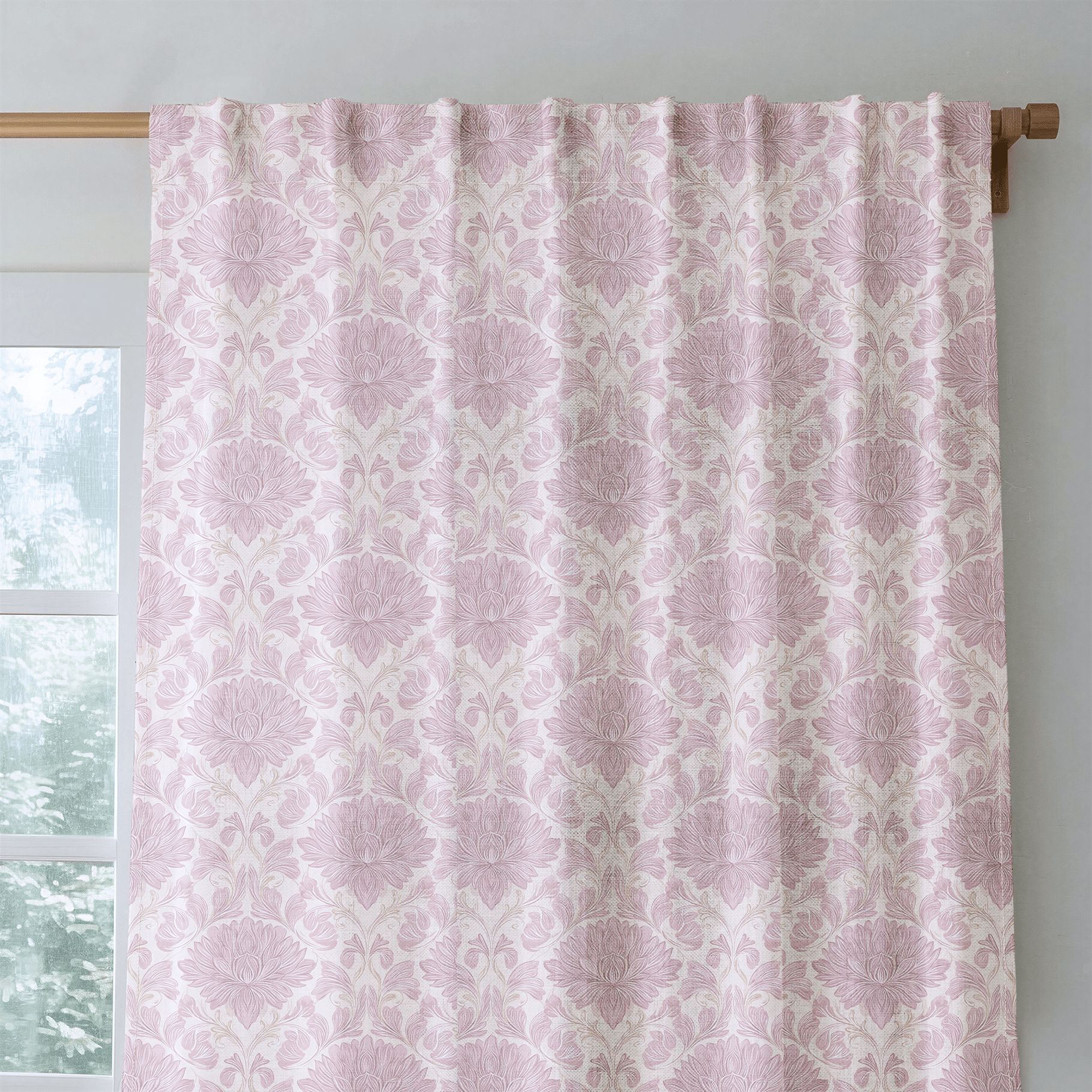 Pink Peony - Curtain Panel - The Drapery