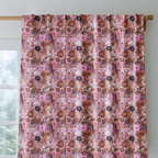 Pink Wildgarden - Curtain Panel - The Drapery