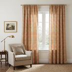 Plaid Autumn Season - Curtain Panel - The Drapery