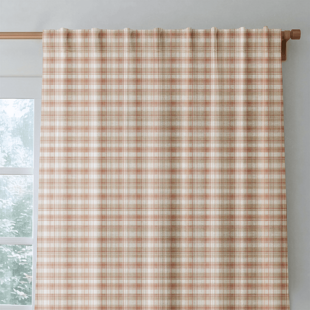 Plaid Autumn Season - Curtain Panel - The Drapery