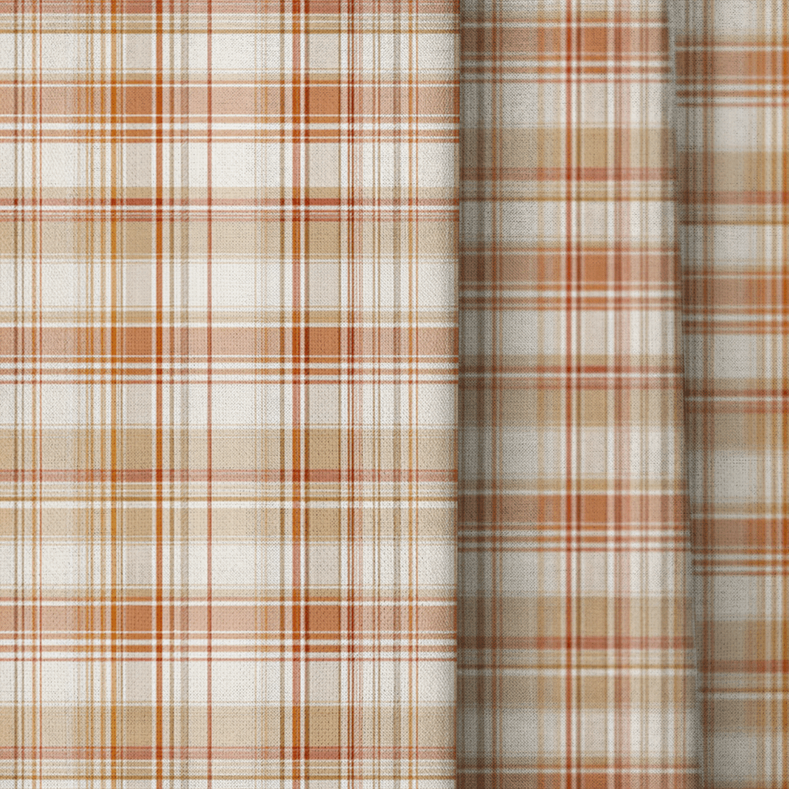 Plaid Autumn Season - Curtain Panel - The Drapery