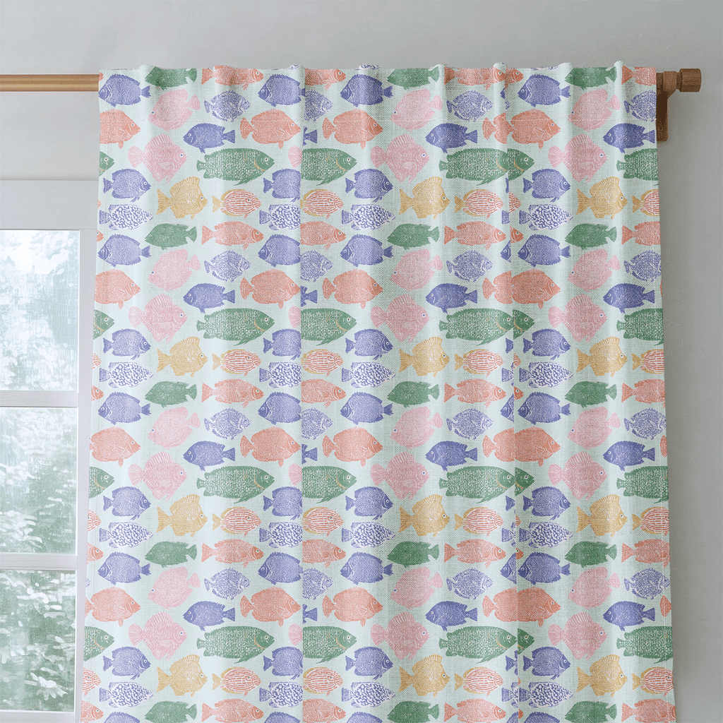 Plenty of Fish - Curtain Panel - The Drapery