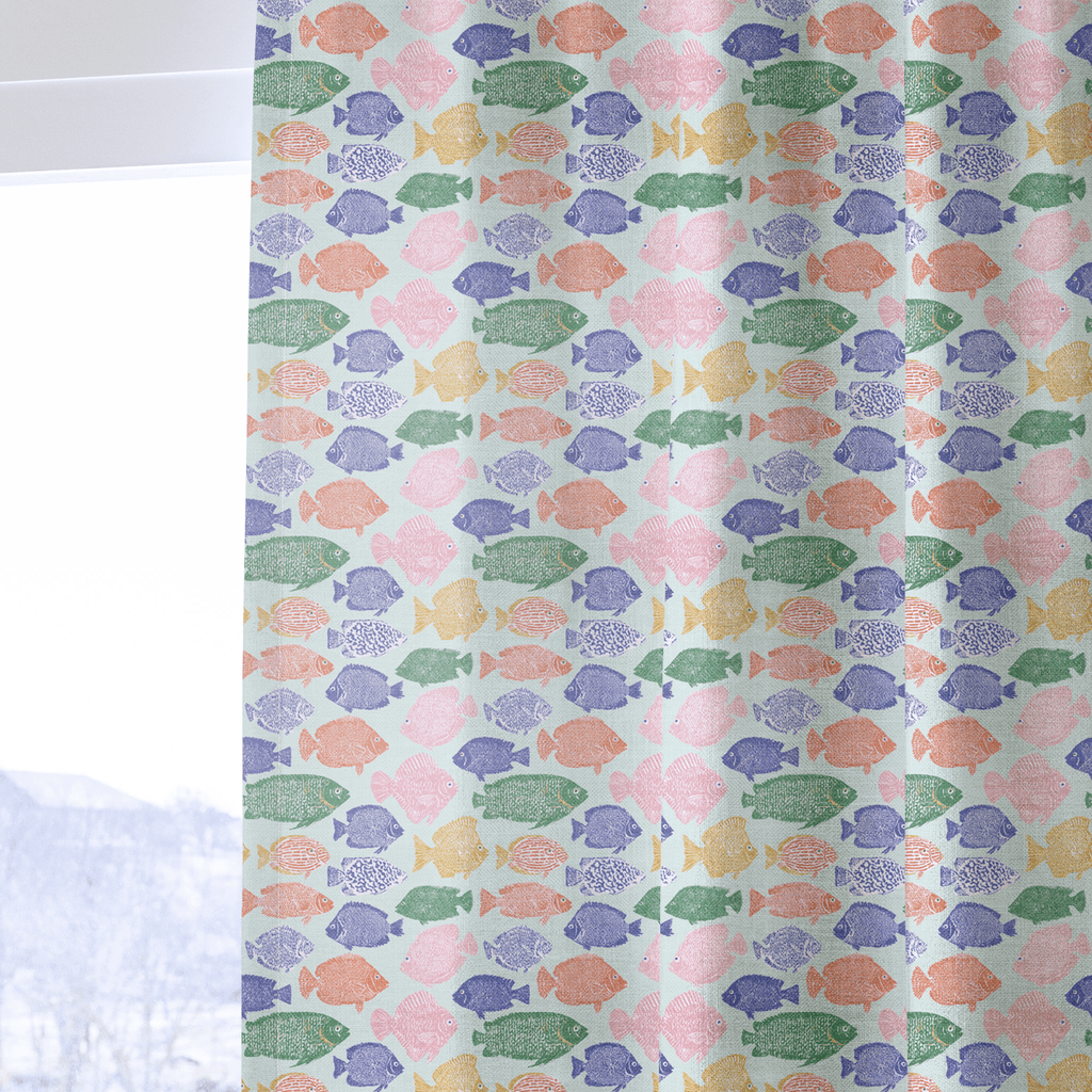 Plenty of Fish - Curtain Panel - The Drapery