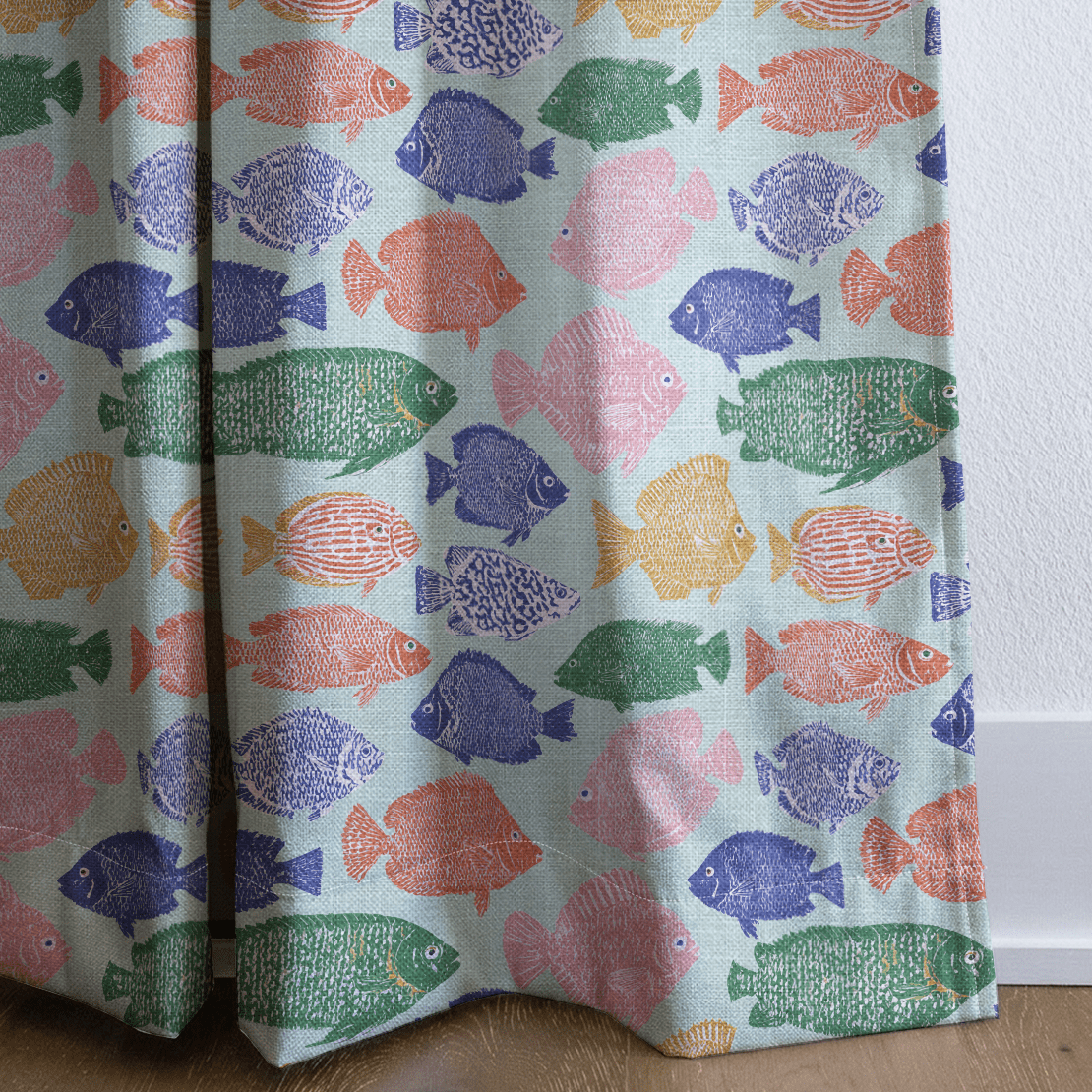 Plenty of Fish - Curtain Panel - The Drapery