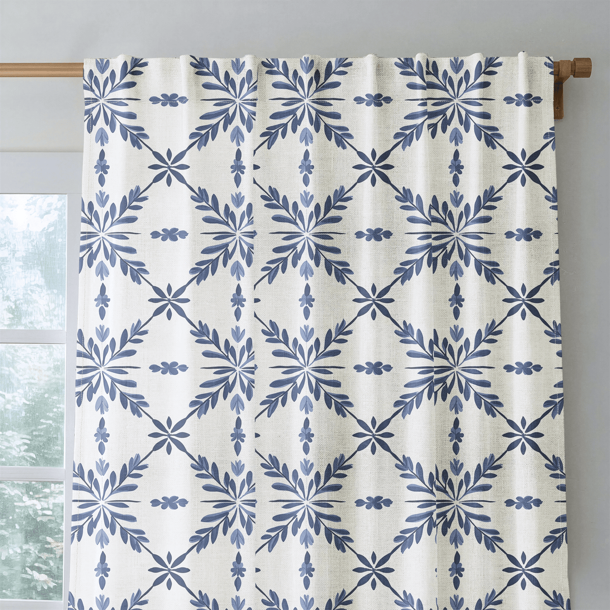 Polar Diamond - Curtain Panel - The Drapery