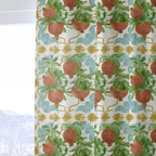 Pomegranate Postcard - Curtain Panel - The Drapery