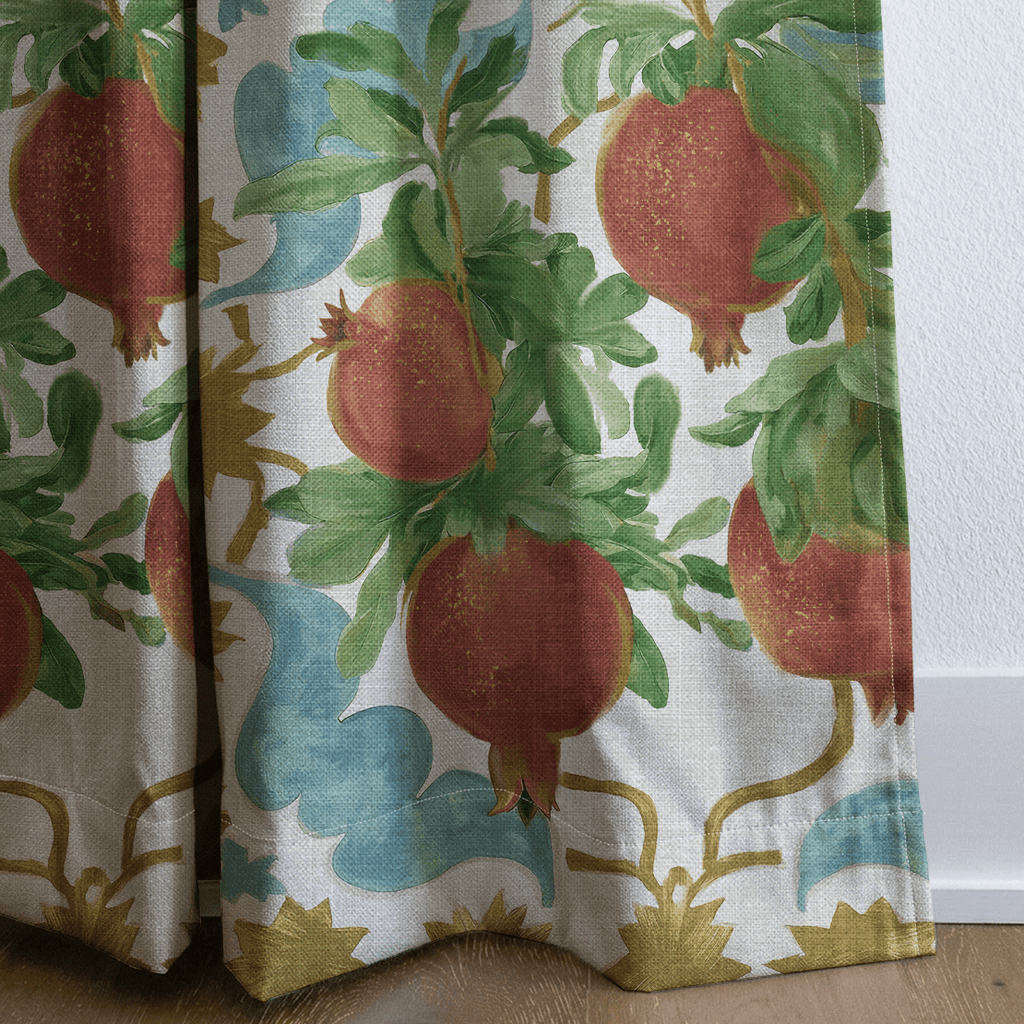 Pomegranate Postcard - Curtain Panel - The Drapery