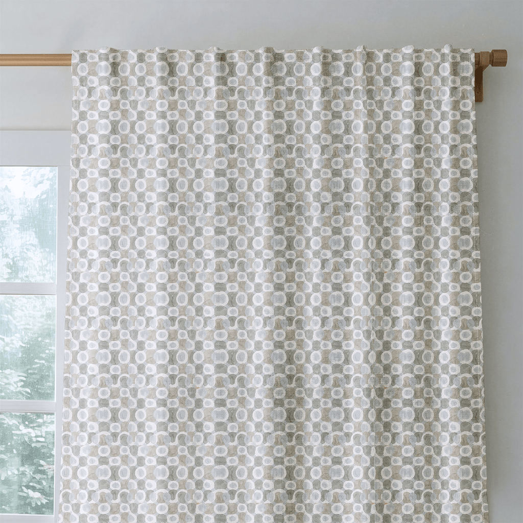 Pond Pebble Fog - Curtain Panel - The Drapery