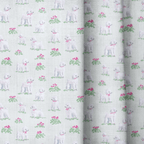 Poodle Florals - Curtain Panel - The Drapery