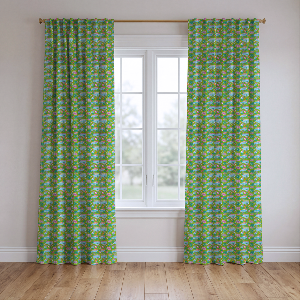 Pool Party - Curtain Panel - The Drapery