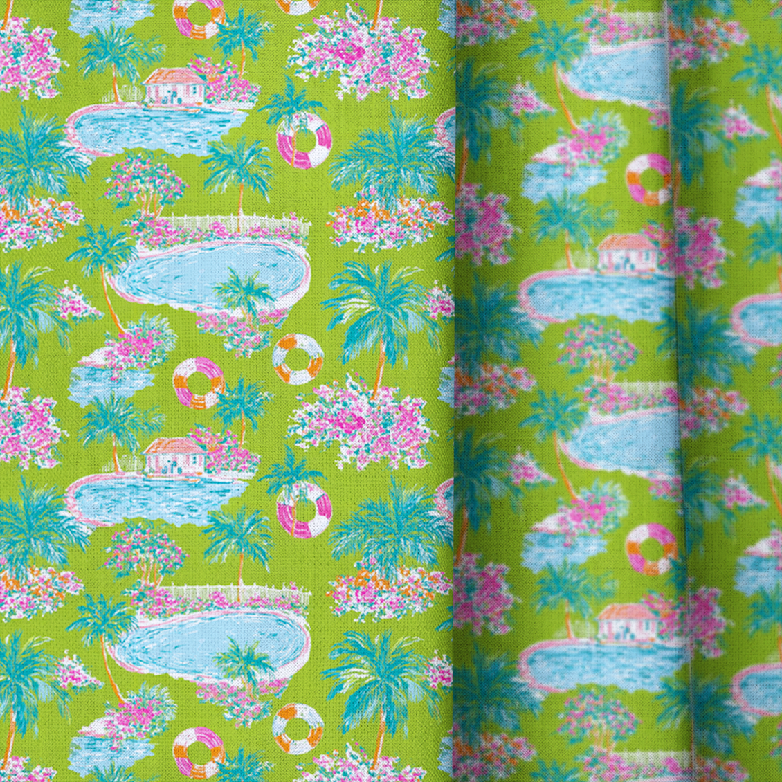 Pool Party - Curtain Panel - The Drapery
