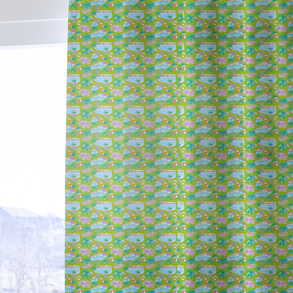 Pool Party - Curtain Panel - The Drapery