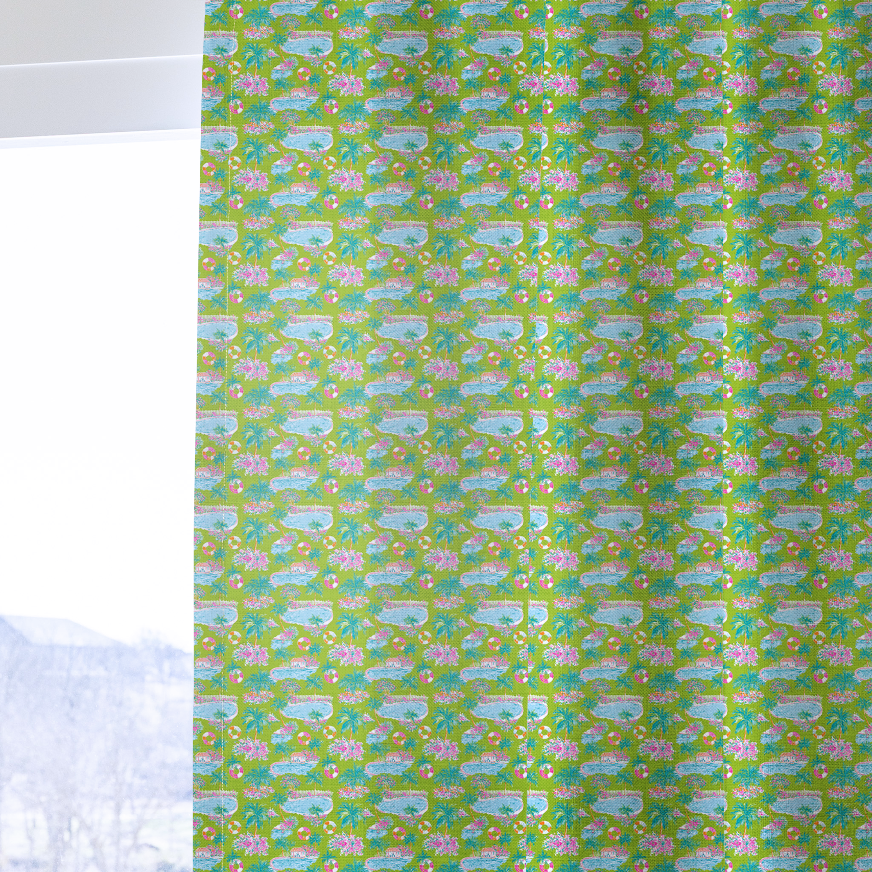 Pool Party - Curtain Panel - The Drapery