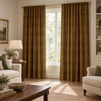 Poppy Mustard - Curtain Panel - The Drapery