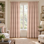Poppy Peach - Curtain Panel - The Drapery