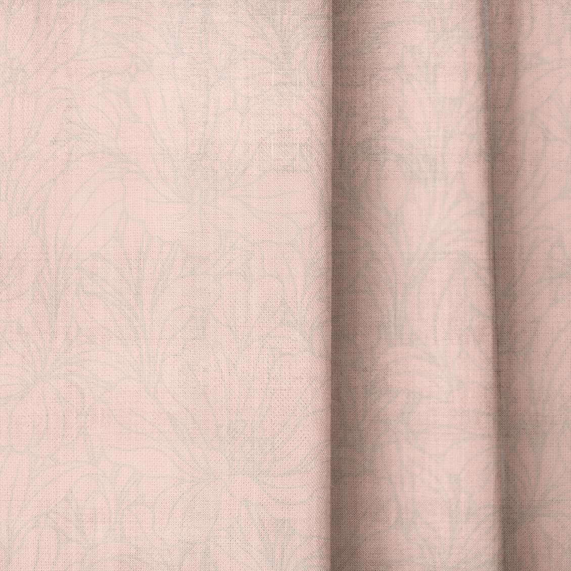 Poppy Peach - Curtain Panel - The Drapery