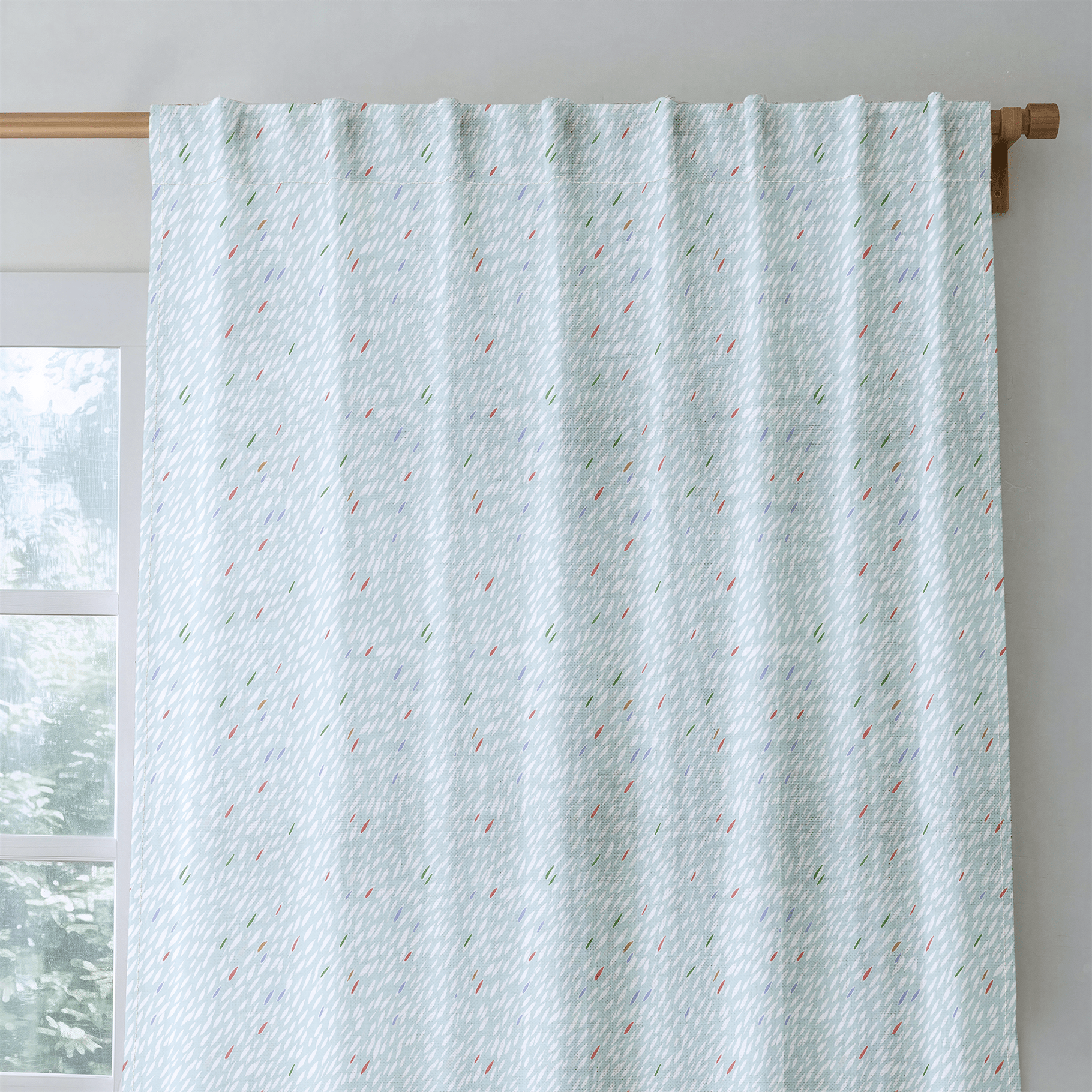 Portia Raindrop - Curtain Panel - The Drapery