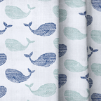 Portwyn Whale - Curtain Panel - The Drapery
