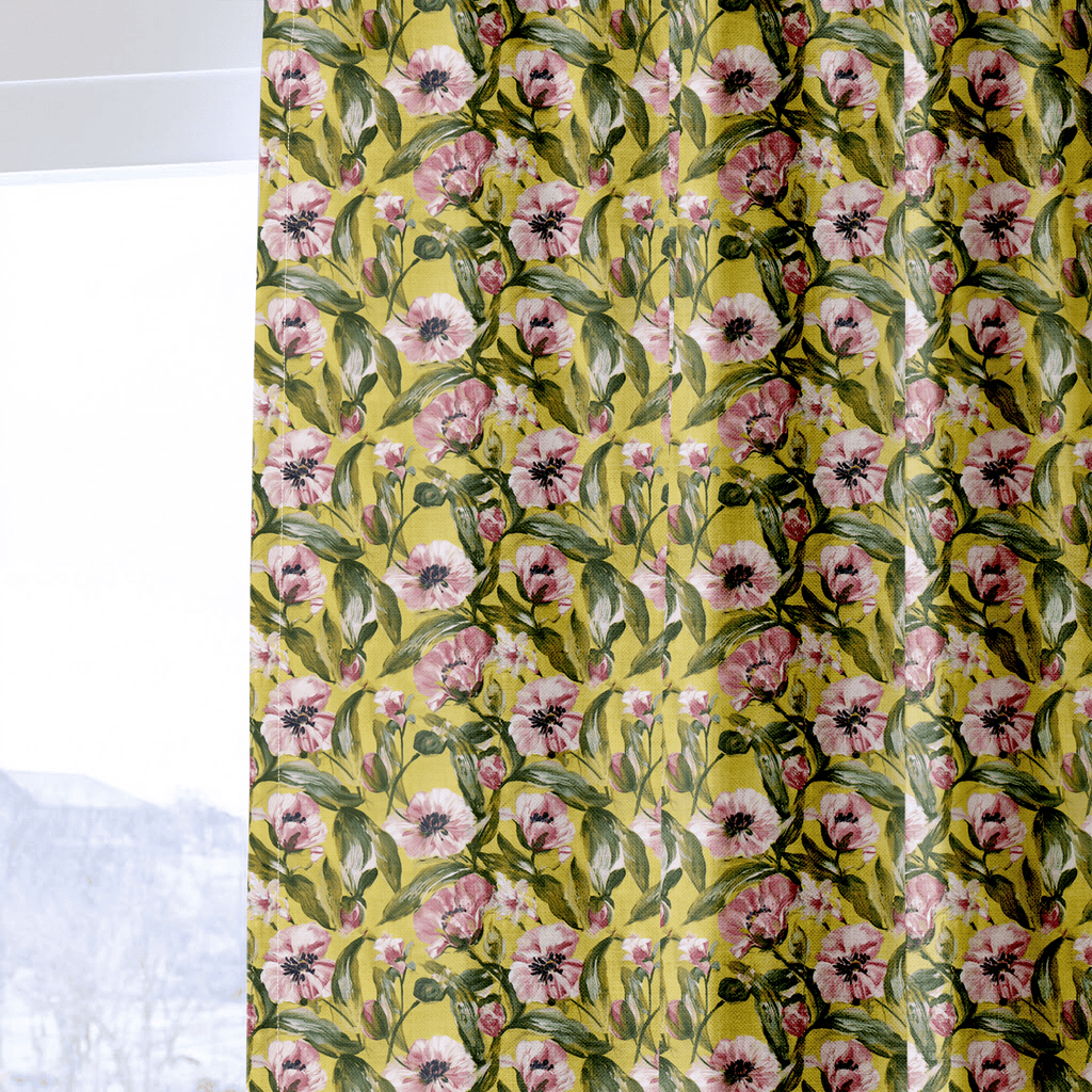Positano Anemone - Curtain Panel - The Drapery