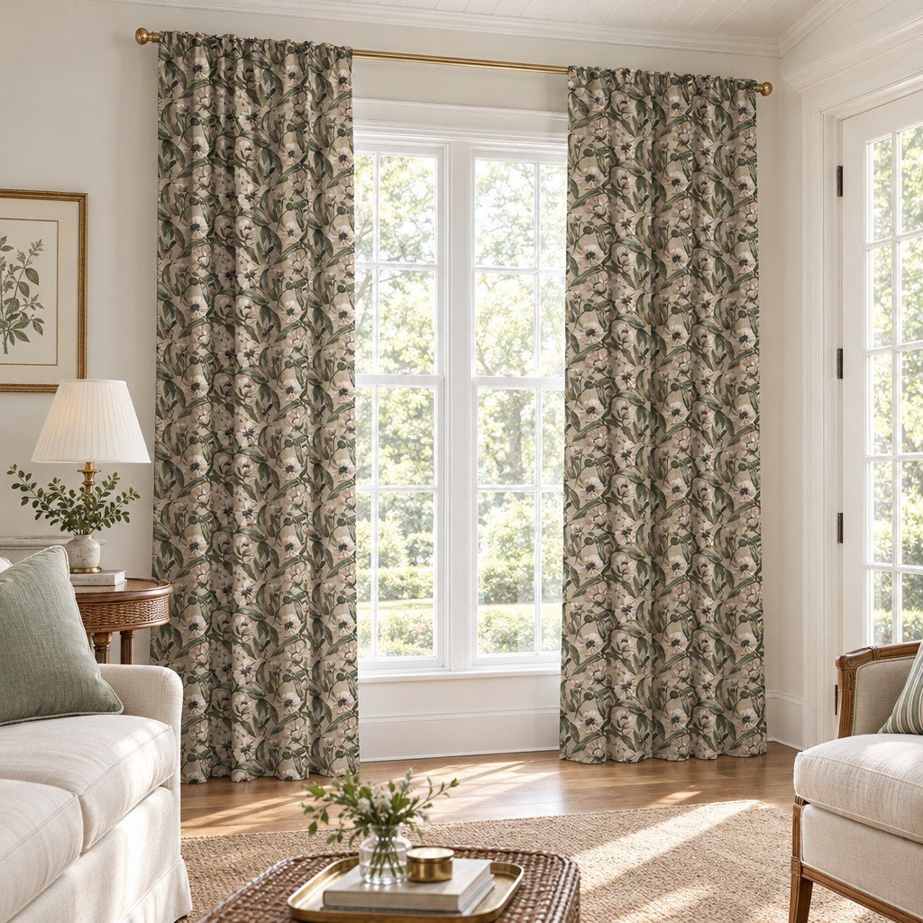 Positano Grounded - Curtain Panel - The Drapery