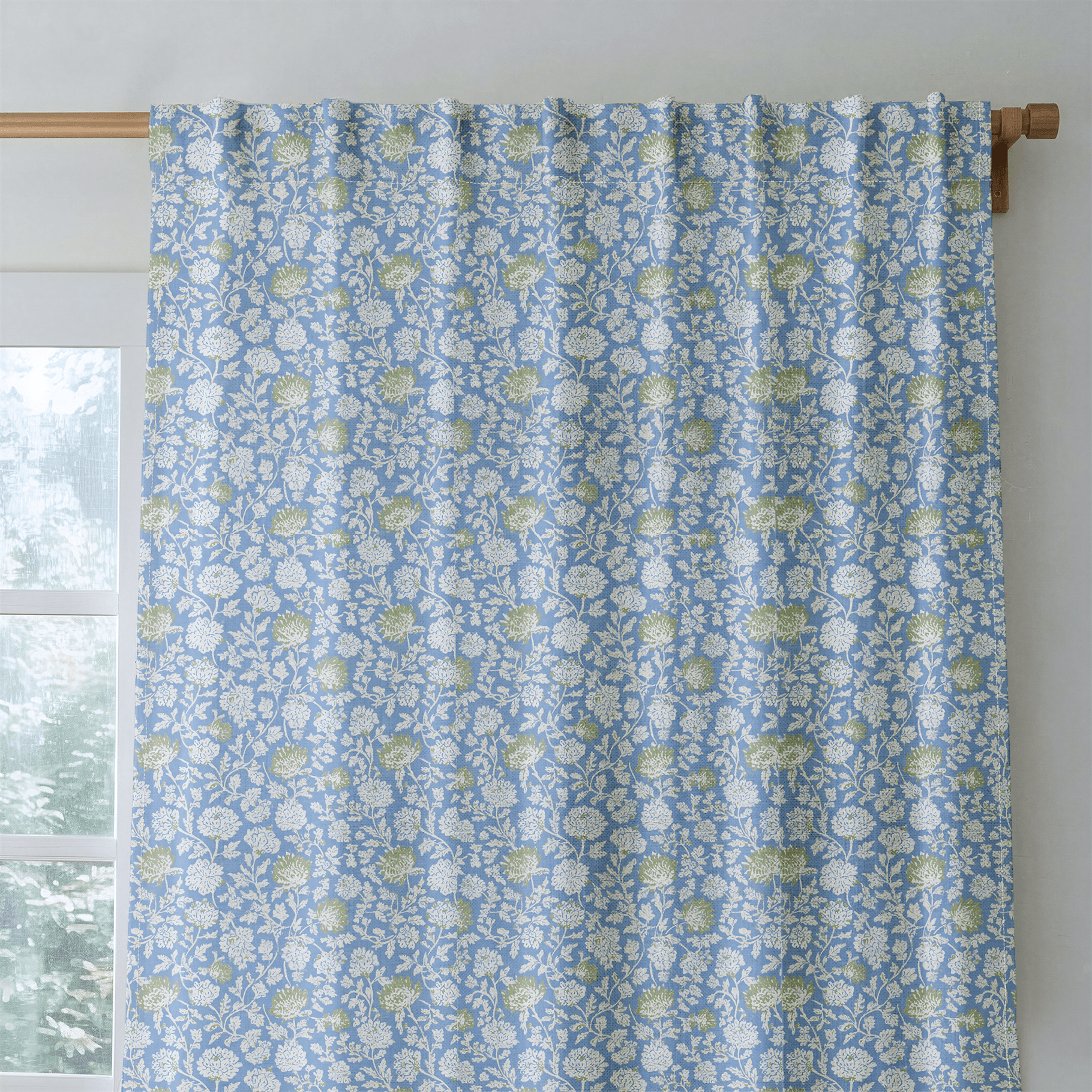 Posy Pearl - Curtain Panel - The Drapery
