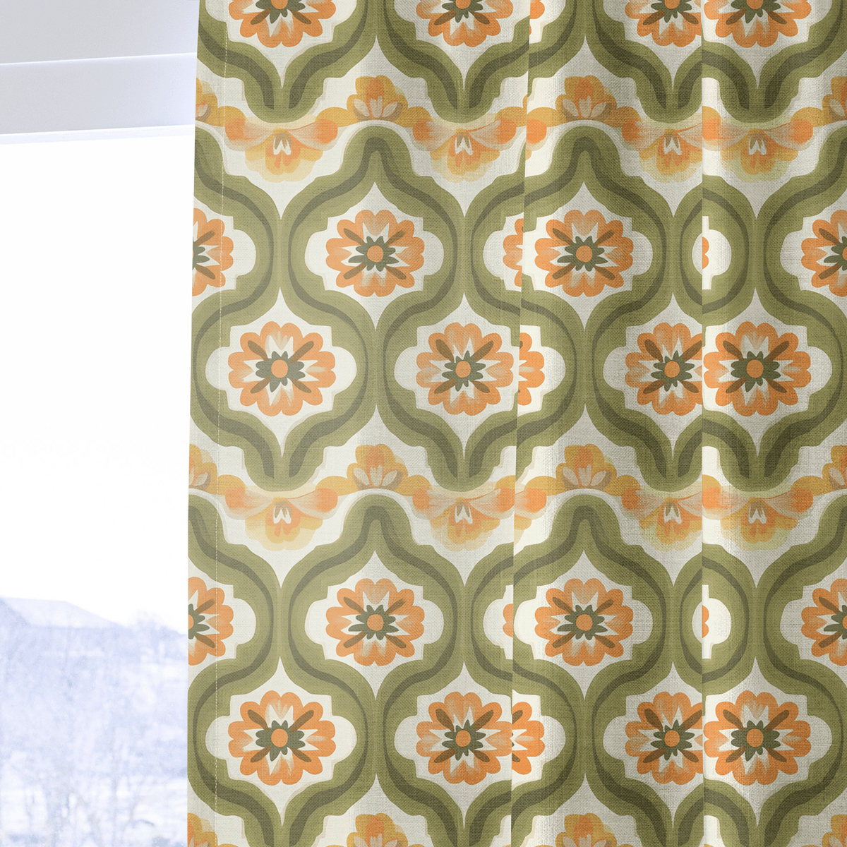 Psychedelia - Curtain Panel - The Drapery