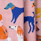 Puppy Parade - Curtain Panel - The Drapery