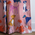 Puppy Parade - Curtain Panel - The Drapery
