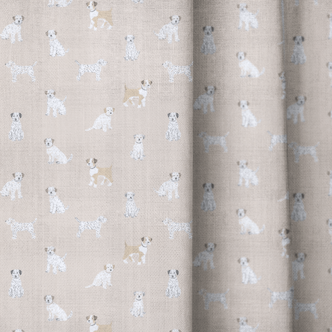 Puppy Paws - Curtain Panel - The Drapery