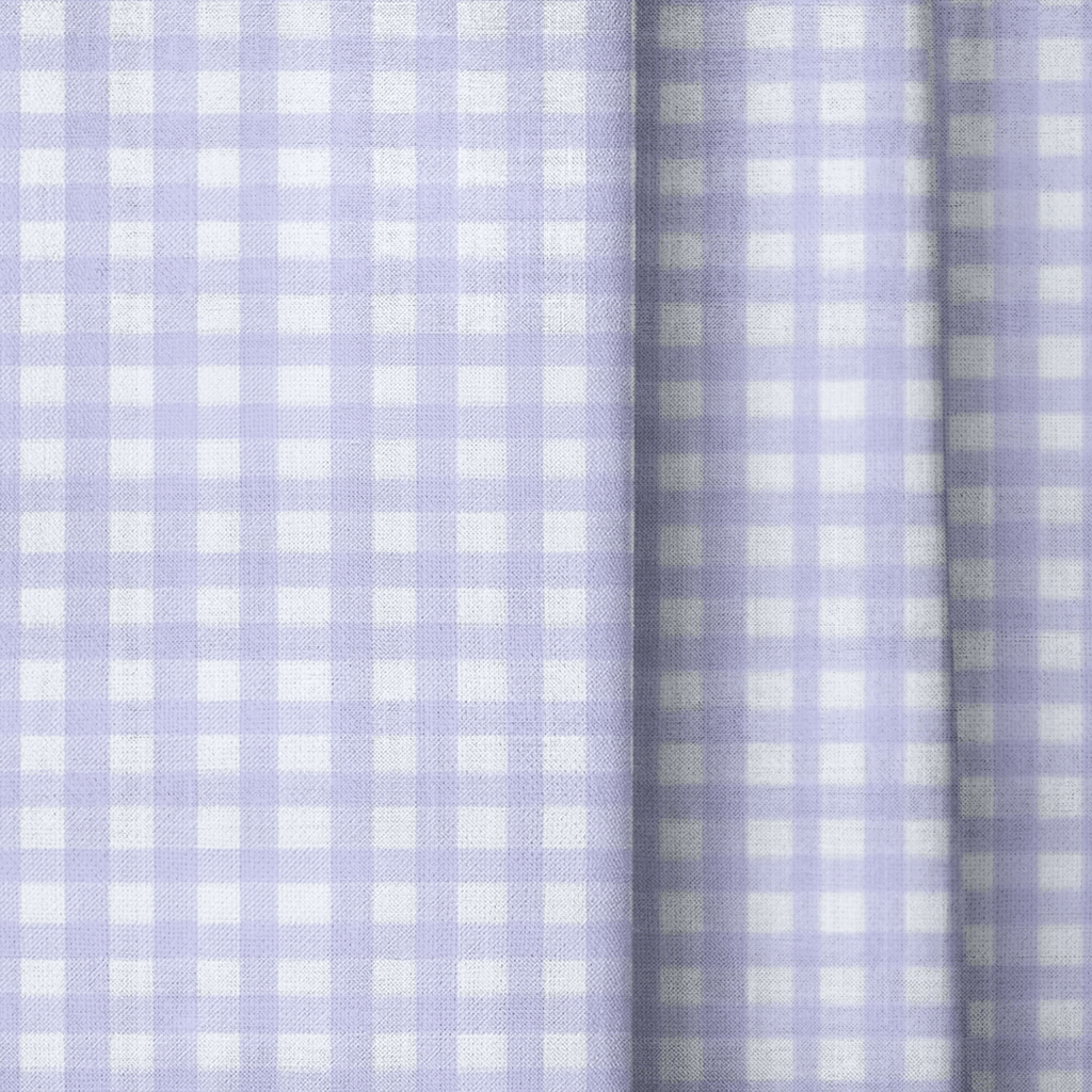 Purple Gingham - Curtain Panel - The Drapery