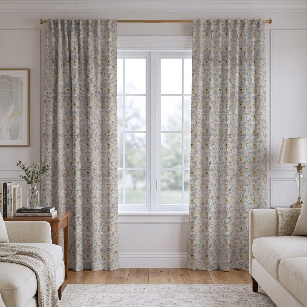 Queen Bees - Curtain Panel - The Drapery