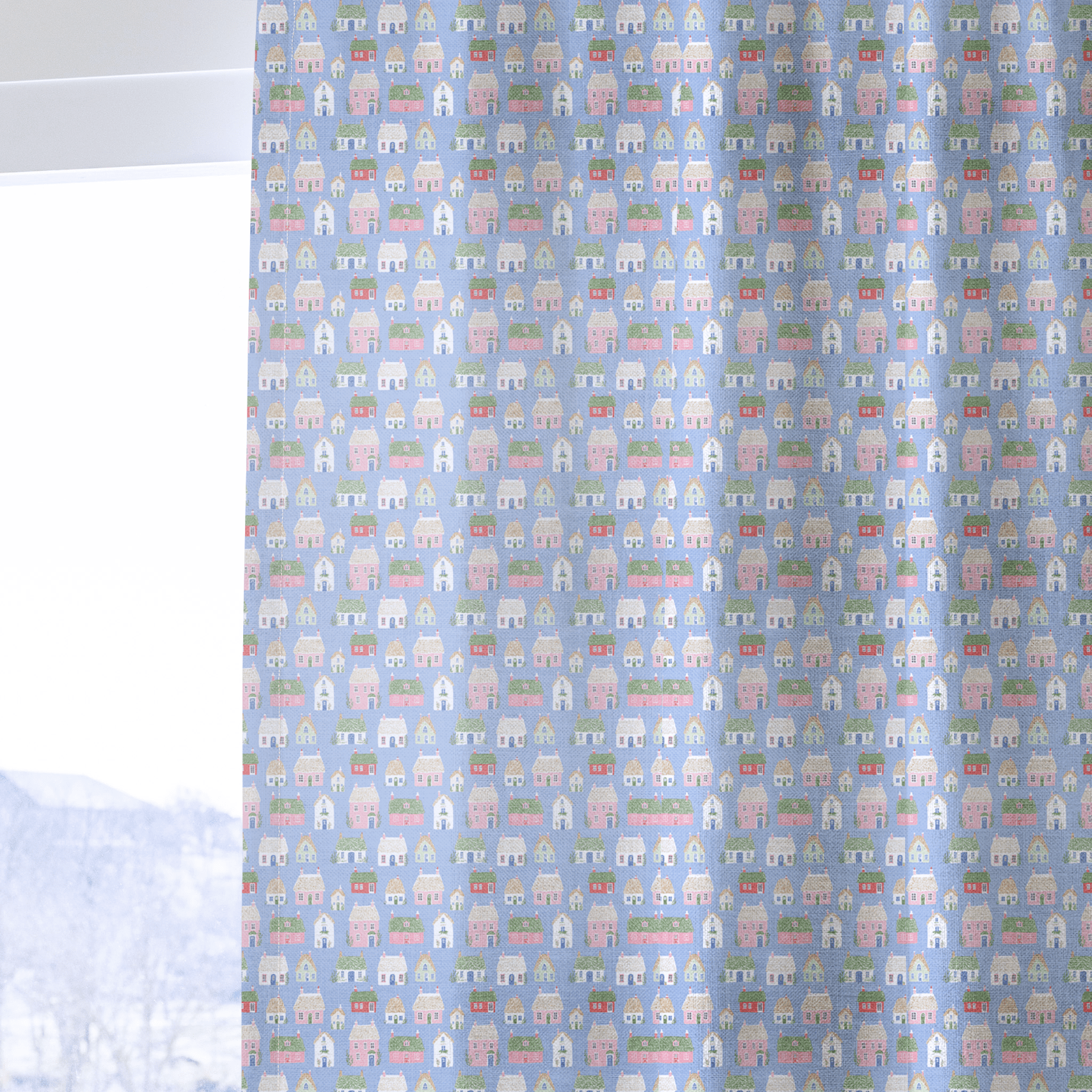 Quiet Village - Curtain Panel - The Drapery