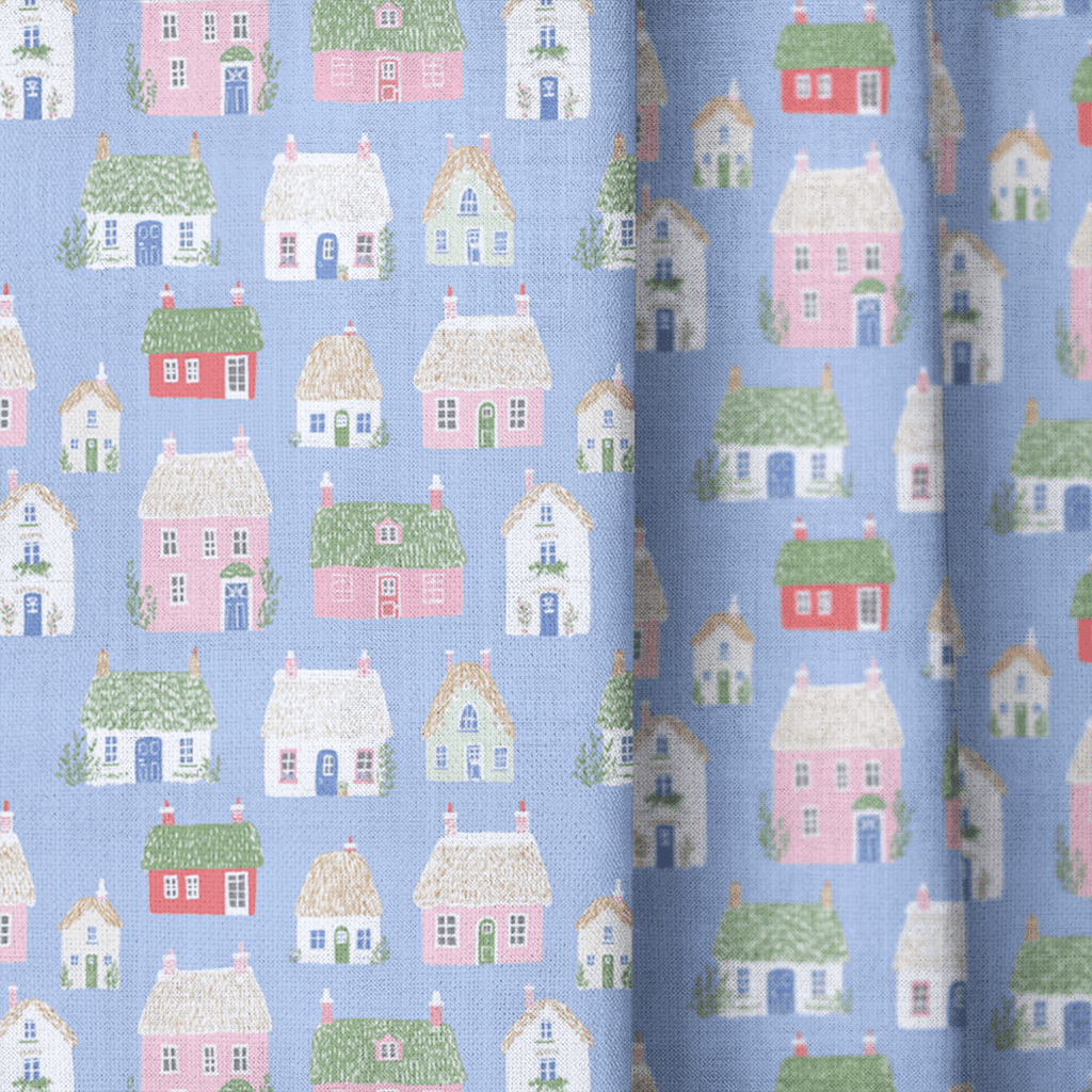 Quiet Village - Curtain Panel - The Drapery