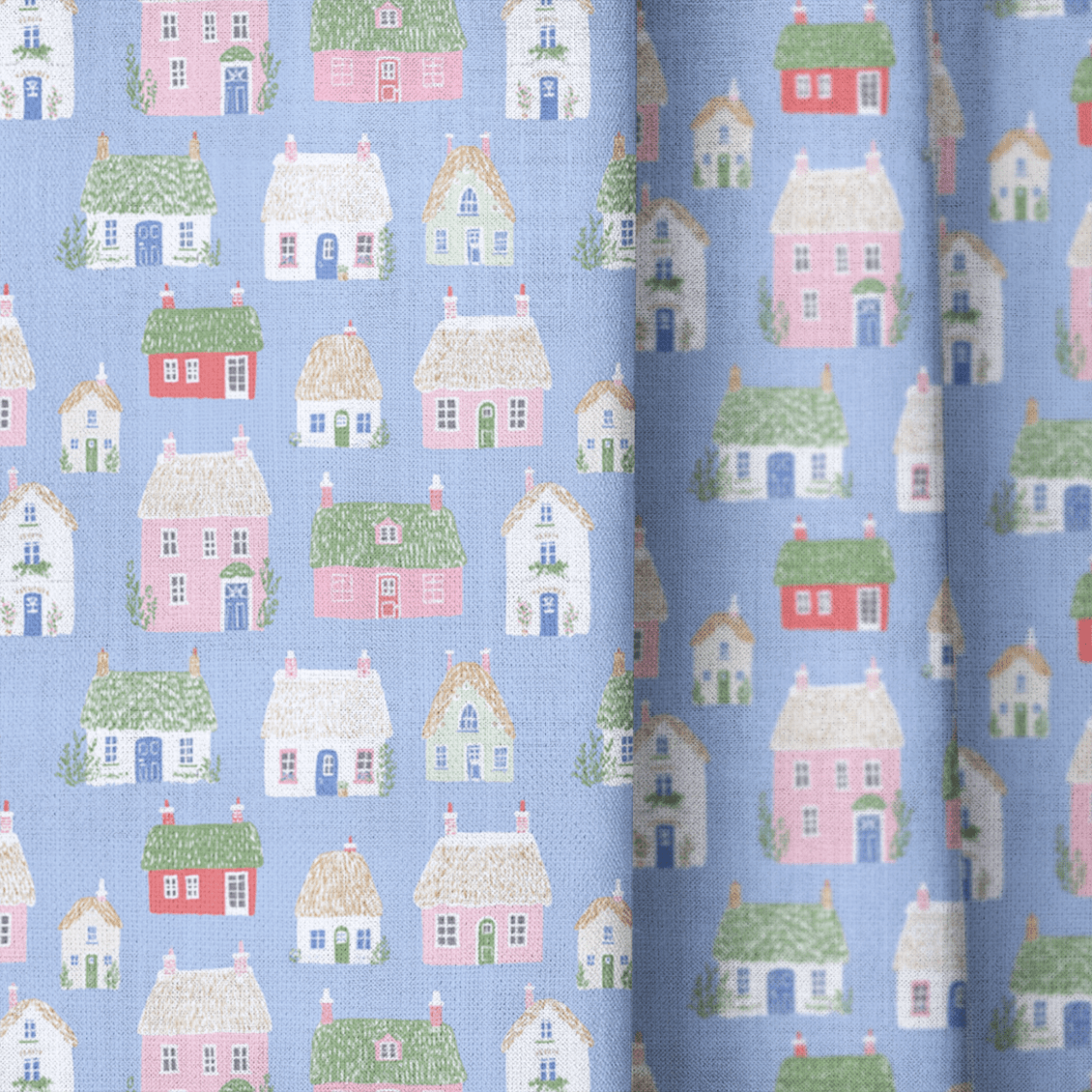 Quiet Village - Curtain Panel - The Drapery