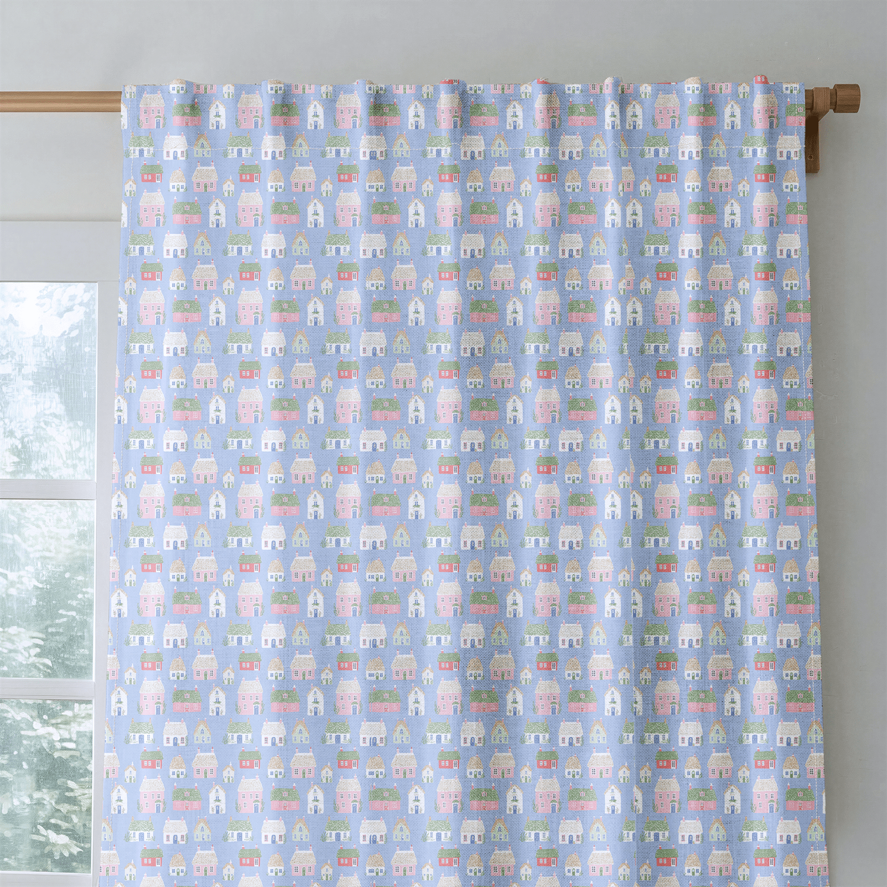 Quiet Village - Curtain Panel - The Drapery