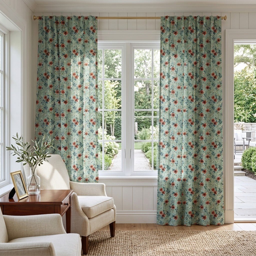 Quillon Blooms - Curtain Panel - The Drapery