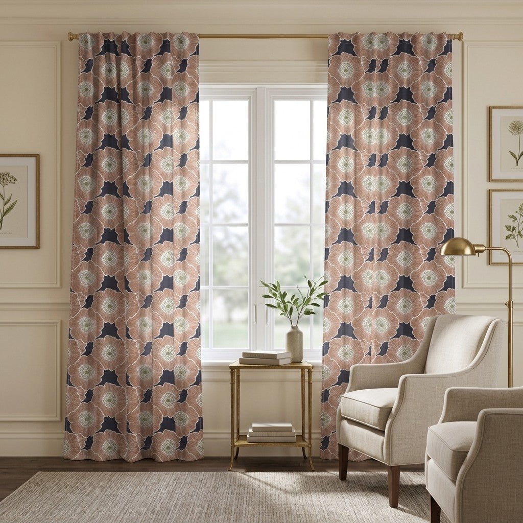 Quinn Blossom - Curtain Panel - The Drapery