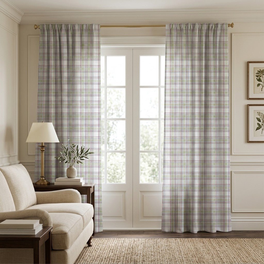 Quinnet Plaid - Curtain Panel - The Drapery
