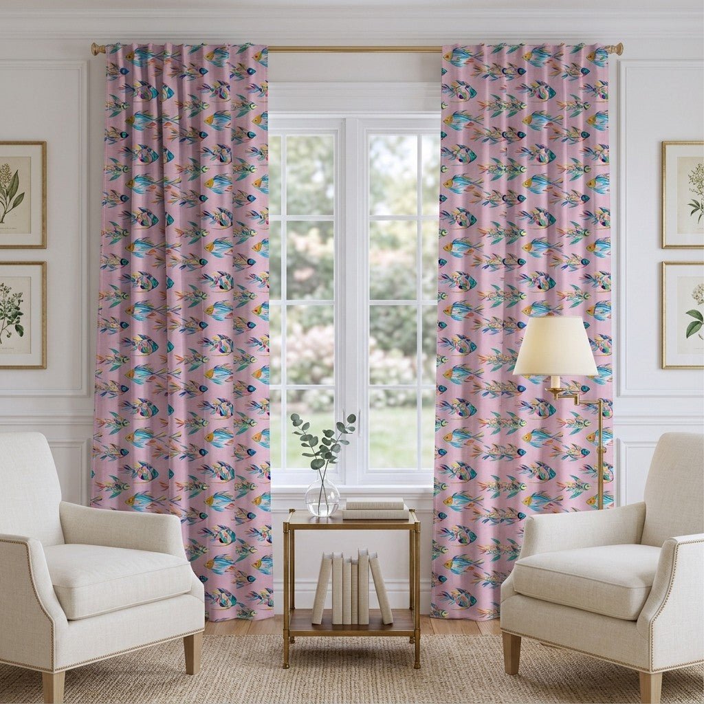 Rainbow Fish - Curtain Panel - The Drapery
