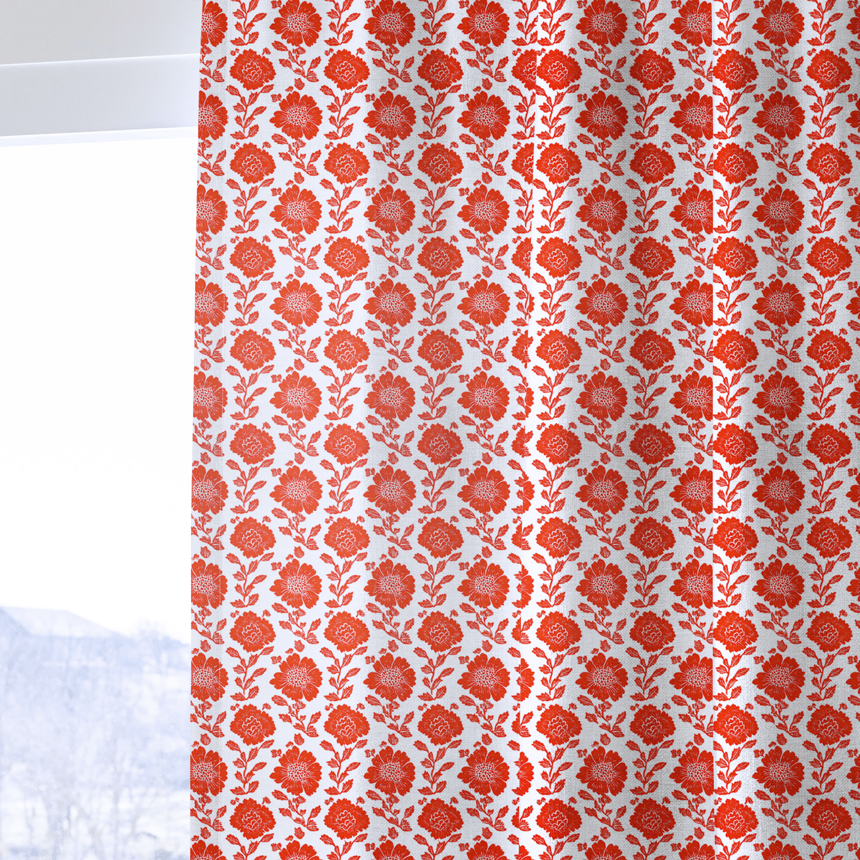 Ravello Blossom - Curtain Panel - The Drapery