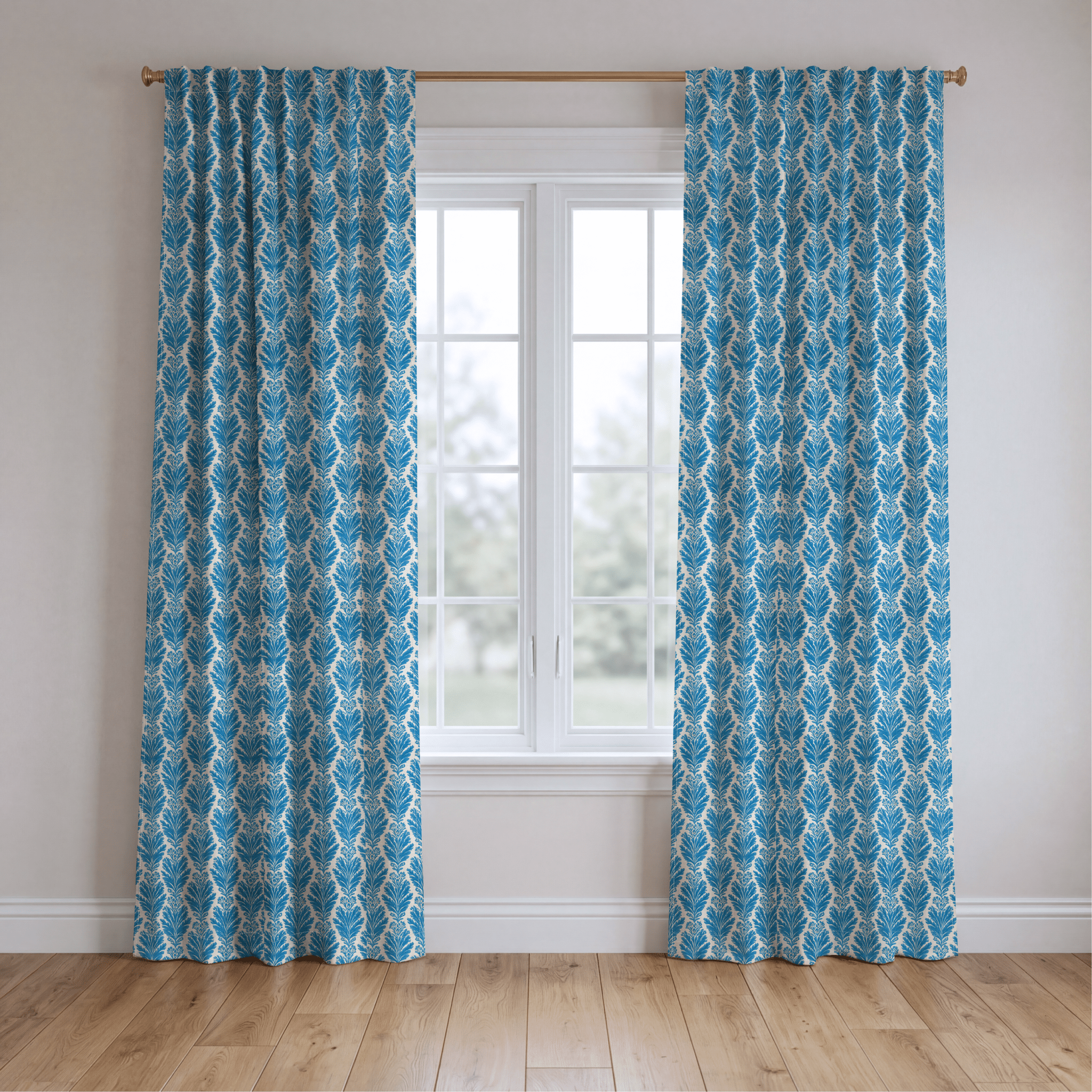Reagan Blue - Curtain Panel - The Drapery