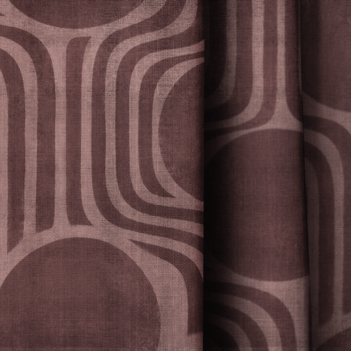Red Dawn - Curtain Panel - The Drapery