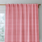 Red Gingham - Curtain Panel - The Drapery